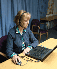 Image shows a web conferencing session in progress